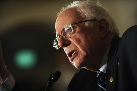 Bernie Sanders sprich in Davenport