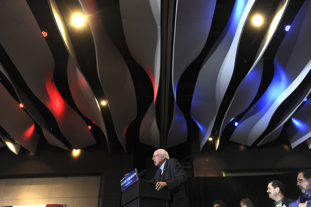 Wahlkampfrede von Bernie Sanders in Cedar Rapids