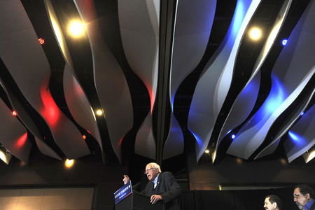 Wahlkampfrede von Bernie Sanders in Cedar Rapids