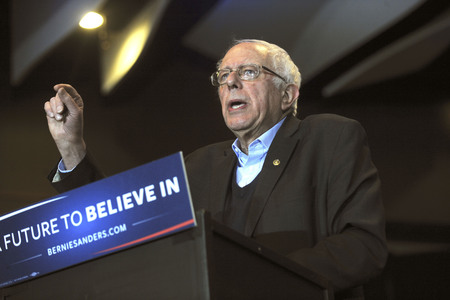 Wahlkampfrede von Bernie Sanders in Cedar Rapids