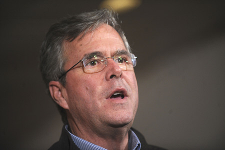 Wahlkampfrede von Jeb Bush in Davenport