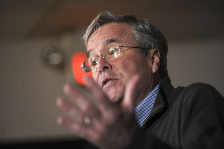 Wahlkampfrede von Jeb Bush in Davenport