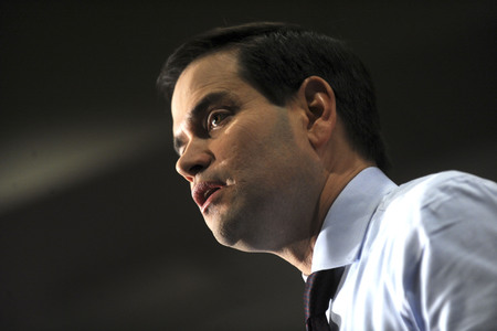 Wahlkampfrede von Marco Rubio in Davenport
