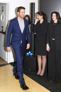 Gerard Butler Promotes Hugo Boss Fragrance In Madrid