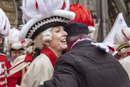 Henriette Reker und die Roten Funken in Köln