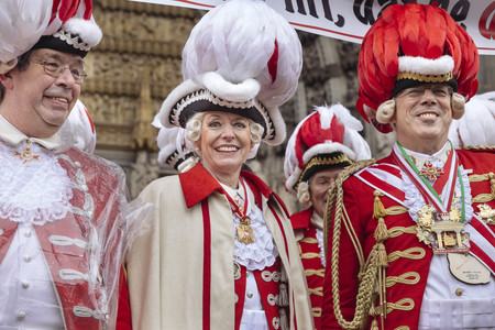 Henriette Reker und die Roten Funken in Köln