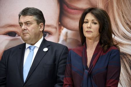 Pressekonferenz und Plakatvorstellung mit Sigmar Gabriel