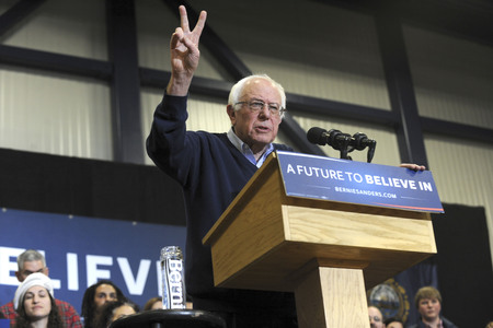 Wahlkampfrede von Bernie Sanders in Portsmouth