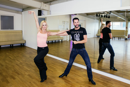 Training für die RTL-Tanzshow 'Let's Dance' in Dinslaken