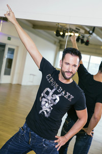 Training für die RTL-Tanzshow 'Let's Dance' in Dinslaken