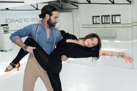 Jana Pallaske trainiert für 'Let's Dance' in Berlin