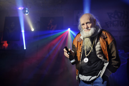 Techno-Opa-Party in Berlin