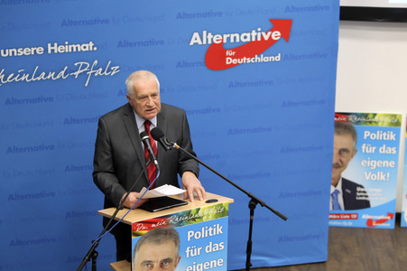Afd Wahlkampf-Abschlussveranstaltung in Neuwied