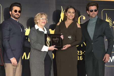 Pressetermin zur Verleihung der 17. International Indian Film Academy Awards in Madrid