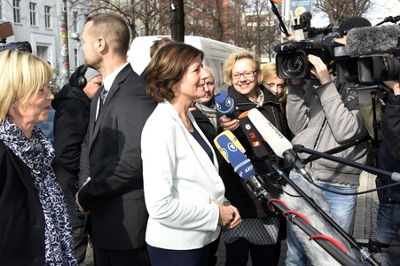 Pressetermin zu den Landtagswahlen in Baden-Württemberg, Rheinland-Pfalz und Sachsen-Anhalt