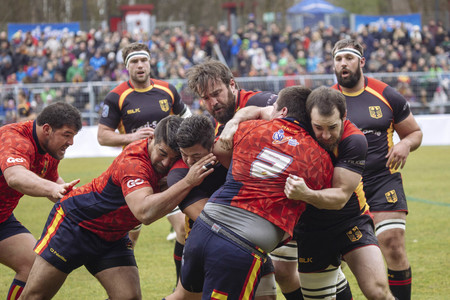 Rugby-Länderspiel Deutschland gegen Spanien in Köln