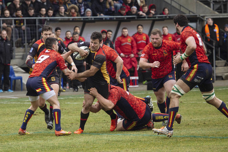 Rugby-Länderspiel Deutschland gegen Spanien in Köln