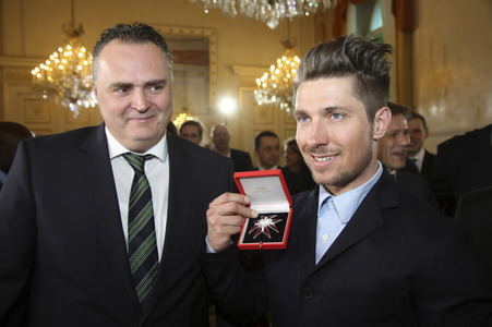 Mag. Hans Peter Doskozil, Bundesminister für Verteidigung und Sport der Republik Österreich, Marcel Hirscher, Schirennläufer und Weltcuo-Sieger