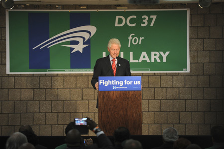 Wahlkampfrede von Bill Clinton in New York