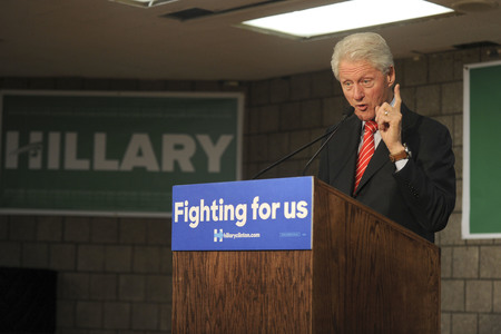 Wahlkampfrede von Bill Clinton in New York