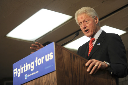 Wahlkampfrede von Bill Clinton in New York