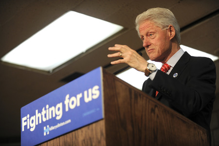 Wahlkampfrede von Bill Clinton in New York