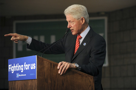 Wahlkampfrede von Bill Clinton in New York