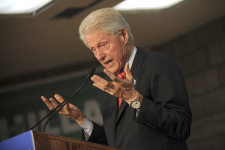 Wahlkampfrede von Bill Clinton in New York