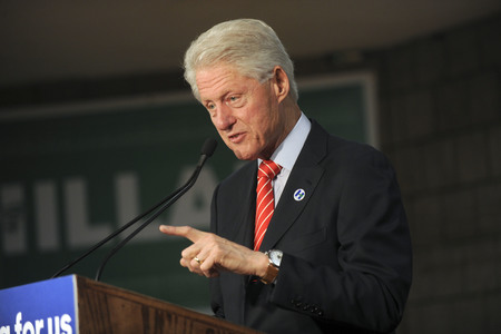 Wahlkampfrede von Bill Clinton in New York