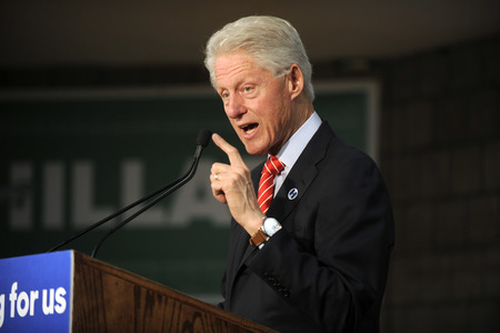 Wahlkampfrede von Bill Clinton in New York