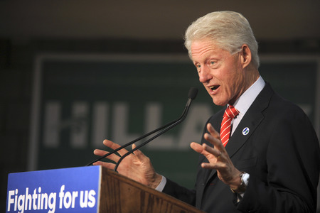 Wahlkampfrede von Bill Clinton in New York