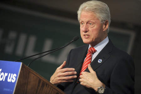 Wahlkampfrede von Bill Clinton in New York