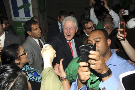 Wahlkampfrede von Bill Clinton in New York