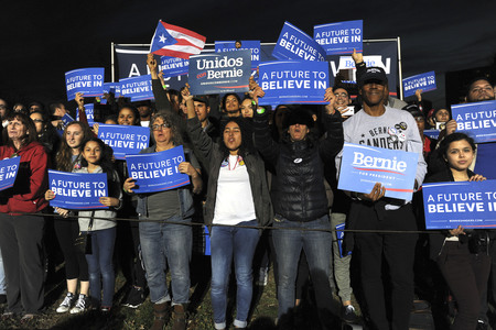 Wahlkampfrede von Bernie Sanders in New York
