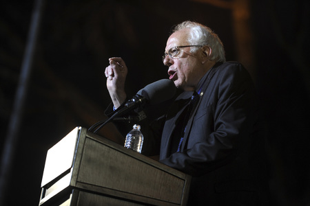 Wahlkampfrede von Bernie Sanders in New York