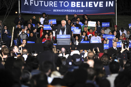 Wahlkampfrede von Bernie Sanders in New York