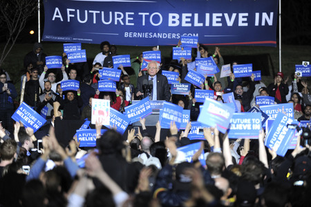 Wahlkampfrede von Bernie Sanders in New York