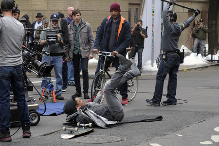 Dreharbeiten zu 'Collateral Beauty' in New York