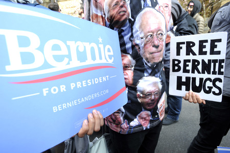 Wahlkampfrede von Bernie Sanders in New York