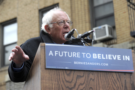 Wahlkampfrede von Bernie Sanders in New York