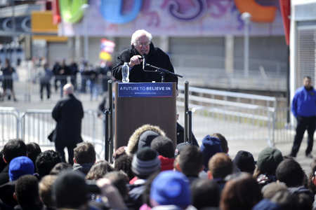 Wahlkampfrede von Bernie Sanders in New York