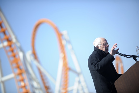 Wahlkampfrede von Bernie Sanders in New York