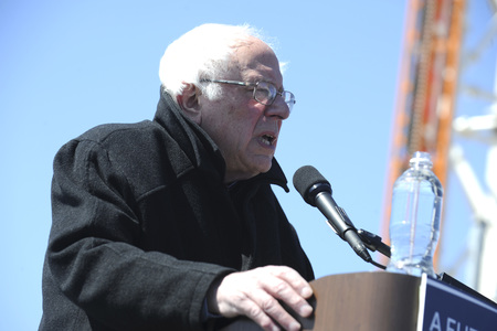 Wahlkampfrede von Bernie Sanders in New York