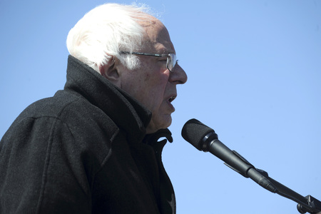 Wahlkampfrede von Bernie Sanders in New York