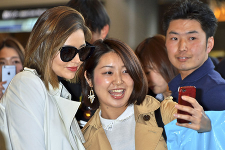 Ankunft von Miranda Kerr in Japan