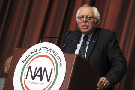 Bernie Sanders spricht auf der National Convention in New York