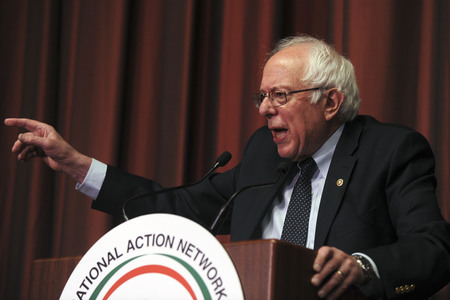 Bernie Sanders spricht auf der National Convention in New York