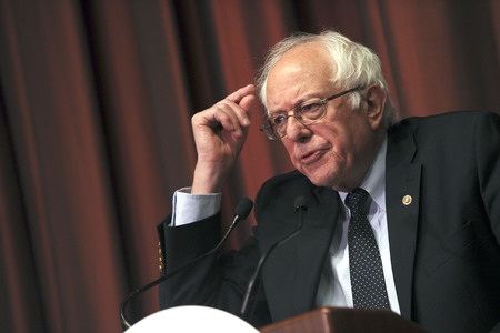 Bernie Sanders spricht auf der National Convention in New York