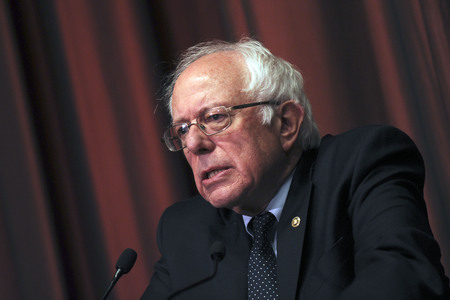 Bernie Sanders spricht auf der National Convention in New York