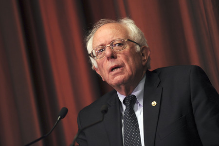 Bernie Sanders spricht auf der National Convention in New York